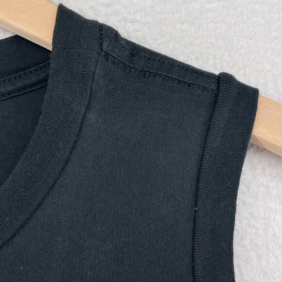 ALLSAINTS Tank Top Womens S Imogen Crewneck Boxy Jersey Cotton Black - Picture 8 of 12